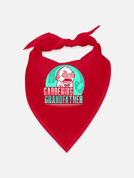 Jardinier Grand-père Jardinier Jardinier - Bandana - rouge - Devant