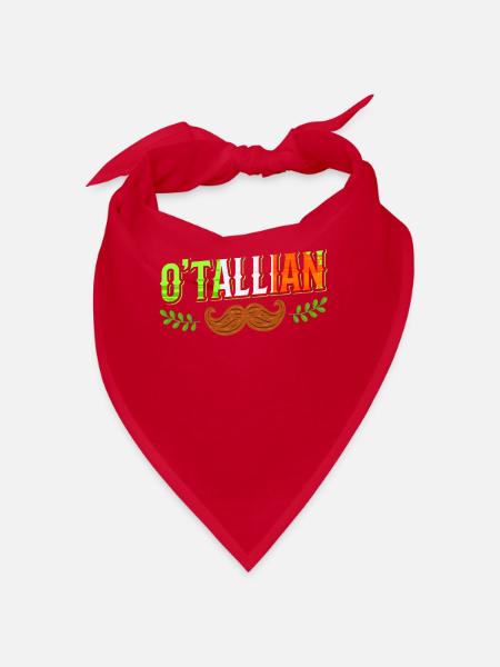 O’tallian Irlandais Italien Irlandais Irlande Gaélique - Bandana - rouge - Devant