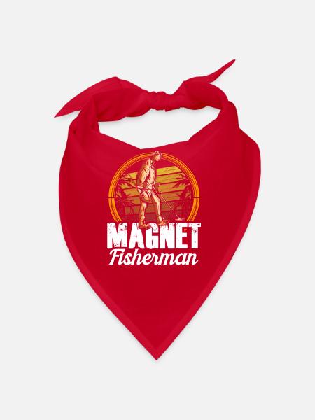 Magnetfischer Magnet Magnetfischen - Bandana - Rot - Vorne