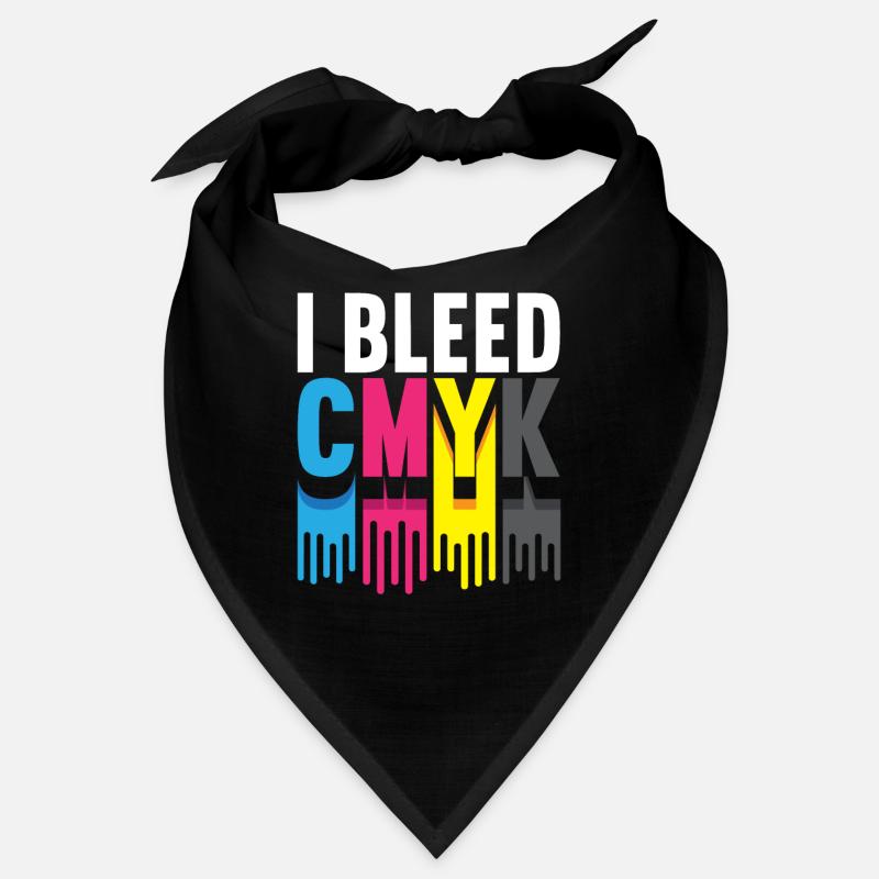 I Bleed CMYK Illustrator Graphic Designer Bandana