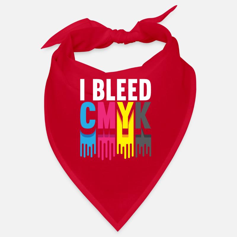 I Bleed CMJN Illustrator Graphiste Bandana