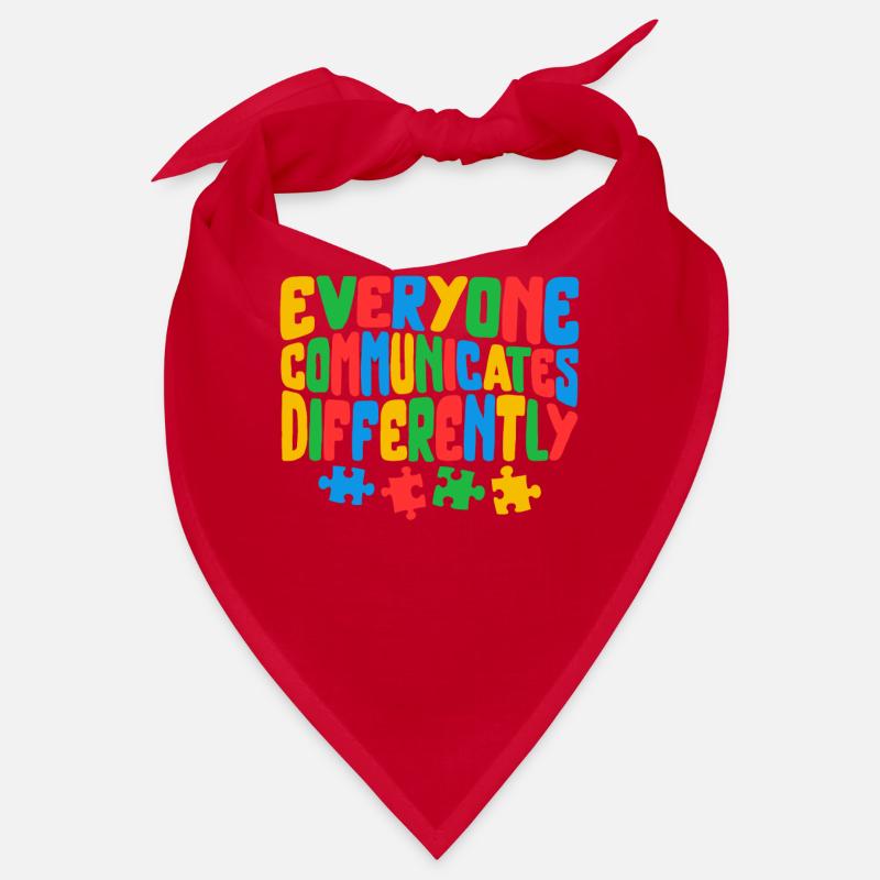 Tout le monde communique différemment Chemise, puzzle Bandana