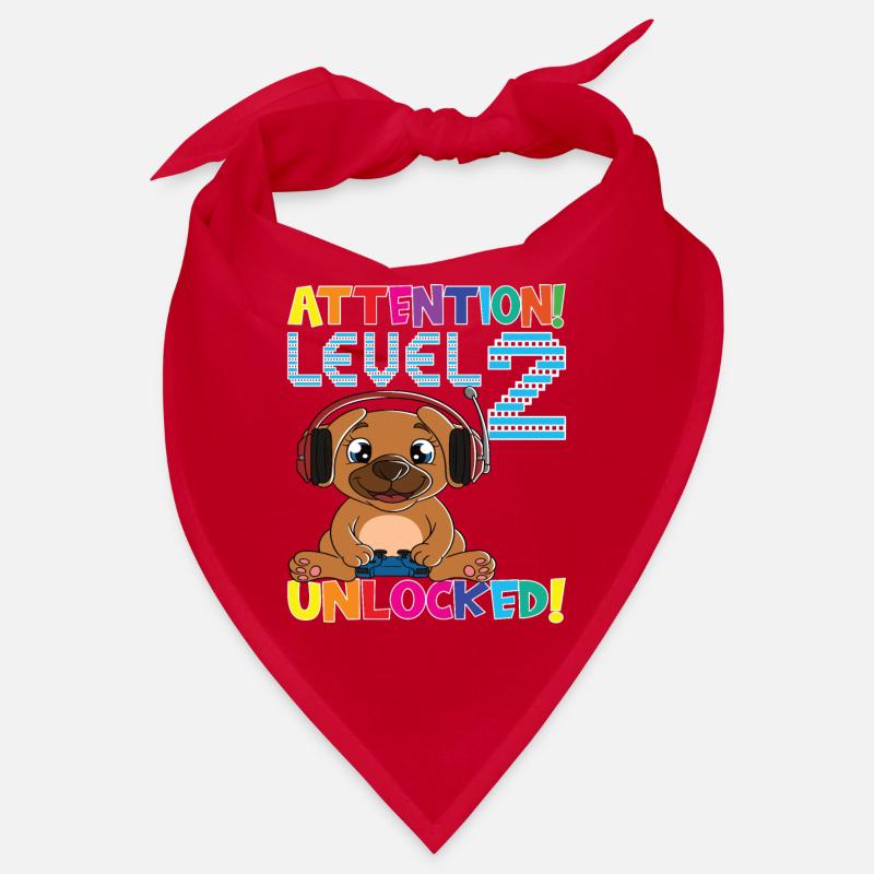 Attention Level 2 Unlocked Geburtstag Bandana