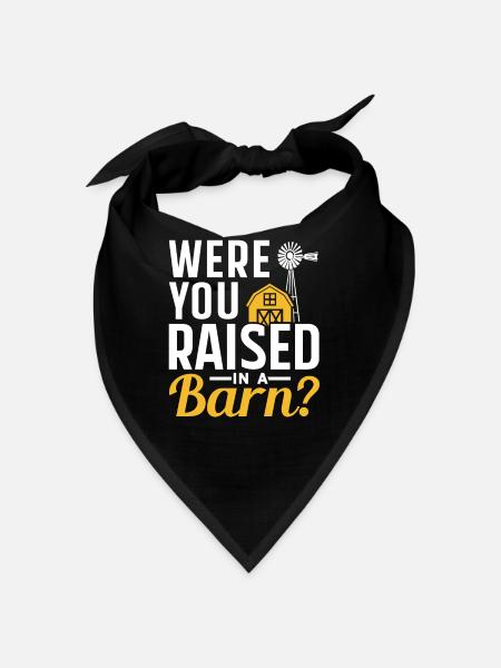 Were you raised in a barn? Papa Papi - Bandana - black - Front