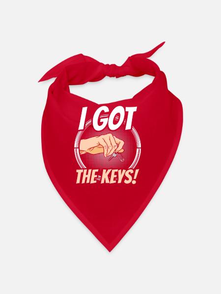 I have the key homeowner host - Bandana - red - Front