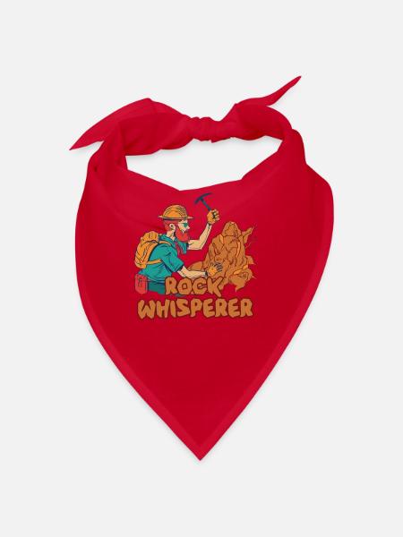 Stone Whisperer Geology Student Geology Geology - Bandana - red - Front