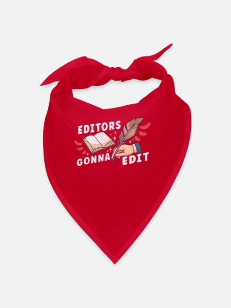 Autor Schreiben Schriftsteller Literatur - Bandana - Rot - Vorne