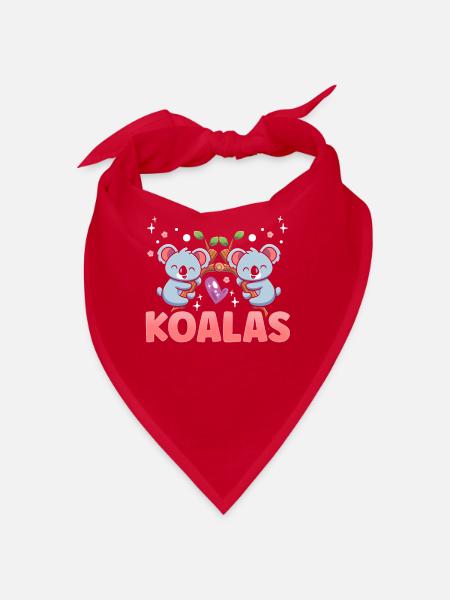 Koalas Koala Koala Bear Animal Sweet - Bandana - red - Front