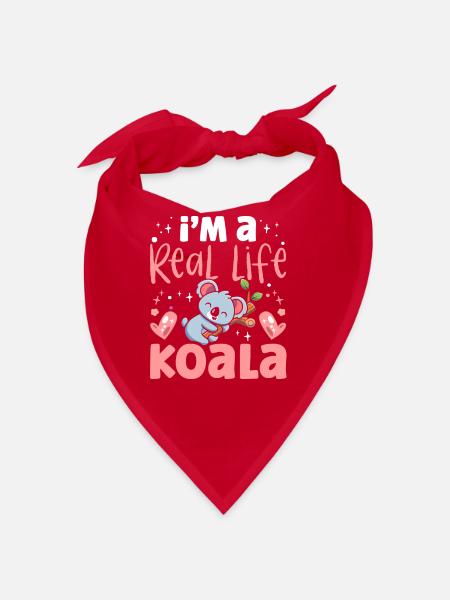 I Am A Real Koala Sweet Koala Bear Koalas Animal - Bandana - red - Front