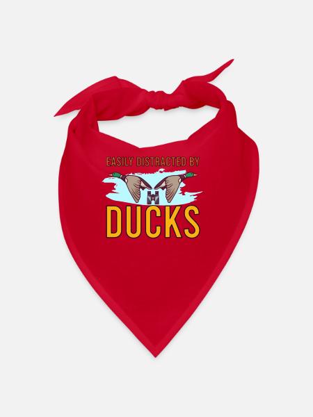 Duck Hunting Duck Hunter Bird Hunting - Bandana - red - Front