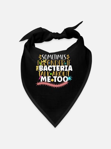 Microbiologist Microbiology Lab Staph Biology - Bandana - black - Front