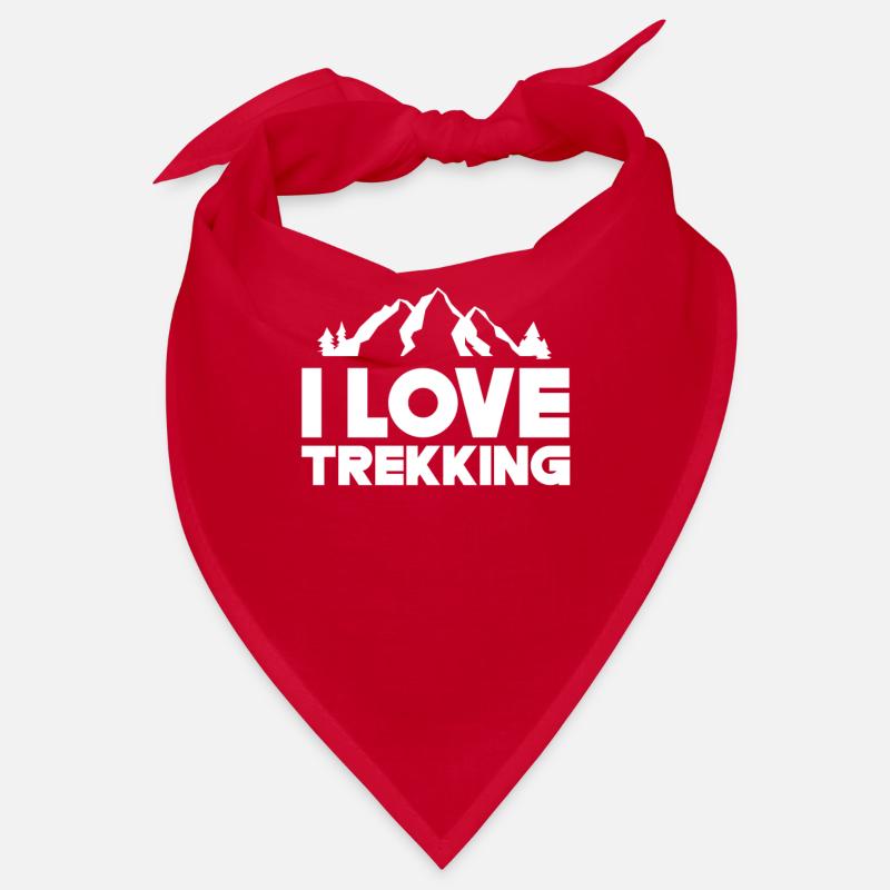 Ich Liebe Trekking Wanderer Wandern Wanderung Bandana