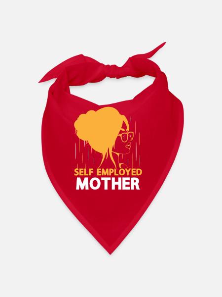 Self-employed mother Freelancer Self-employed - Bandana - red - Front