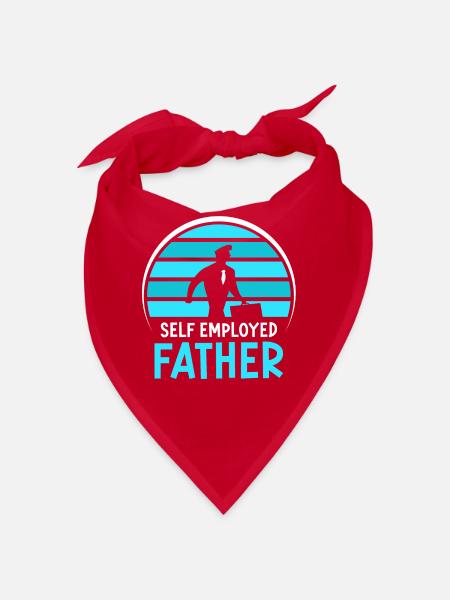 Self-employed father Freelancer Self-employed - Bandana - red - Front
