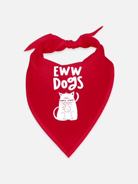 Igitt Dogs Cats Pet Lovers Cat Cute - Bandana - red - Front