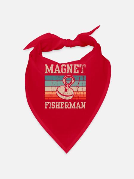 Magnetfischer Magnet Magnetfischen - Bandana - Rot - Vorne