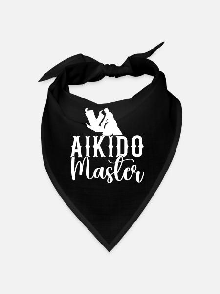 Aikido Meister Kämpfer Kampfsport Kampfkunst - Bandana - Rot - Vorne