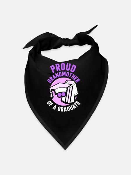 Proud Grandmother Of a Graduate Graduate - Bandana - red - Front