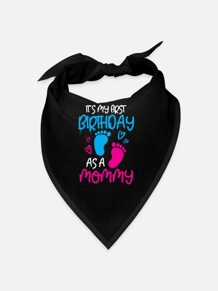 It's my first birthday as a mommy party mom - Bandana - red - Front