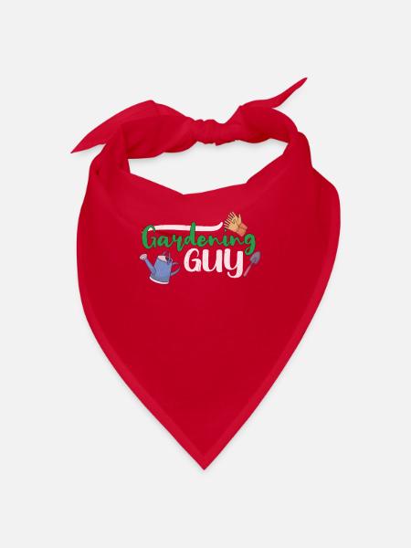 Gardening Plants Gardener Plantation Nature Gift - Bandana - red - Front