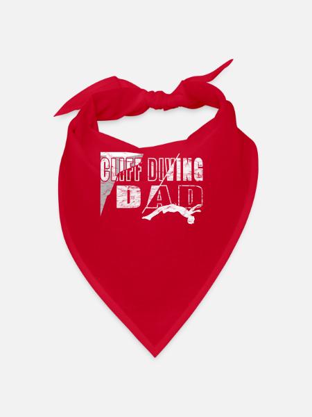 Cliff diving dad - Klippenspringen - Bandana - Rot - Vorne