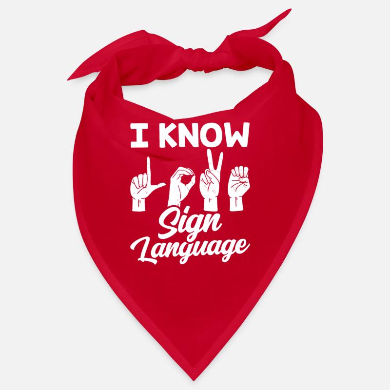 Ich Kann Gebärdensprache Gebärden Gestik Awareness Bandana