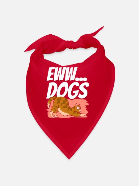 Igitt Dogs Pet Lovers Cute Cat Cats - Bandana - red - Front