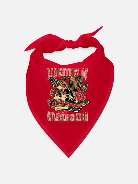 Frau Geschenk daughters of Wilhelmshaven - Bandana - Rot - Vorne