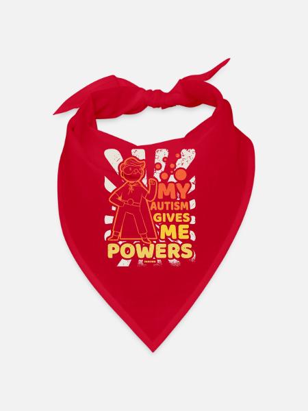 My autism gives me strength - Bandana - red