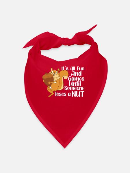 Funny Squirrel Fan Squirrel Lover Chipmunk Addict - Bandana - red - Front