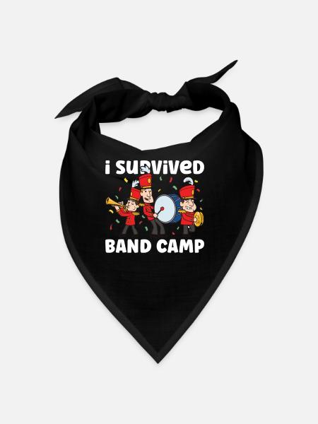 Marching Band Clarinetist School Rehearsal Music - Bandana - black - Front