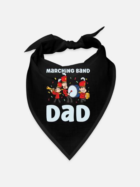 Marching Band Clarinetist School Rehearsal Music - Bandana - black - Front