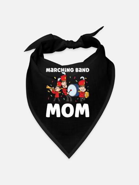 Marching Band Clarinetist School Rehearsal Music - Bandana - black - Front