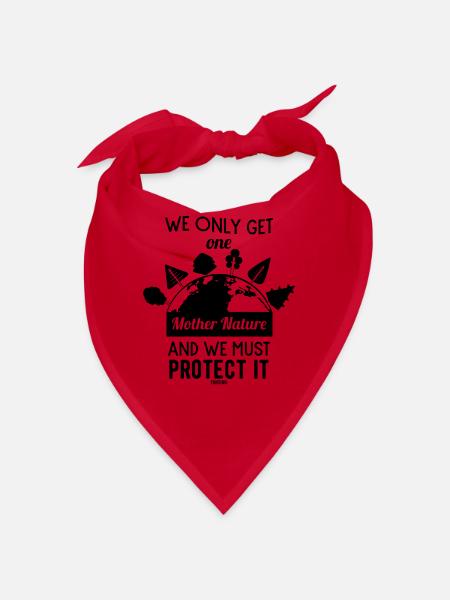 we only have one Mother Nature - Bandana - red - Front