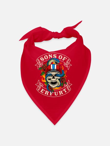 Erfurt Biker Gift sons of Erfurt - Bandana - red