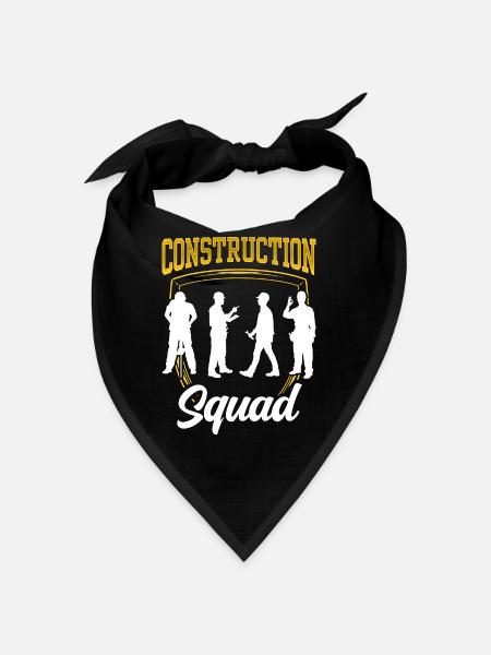 Construction team Teamwork Construction site Construction worker Construction team - Bandana - red - Front