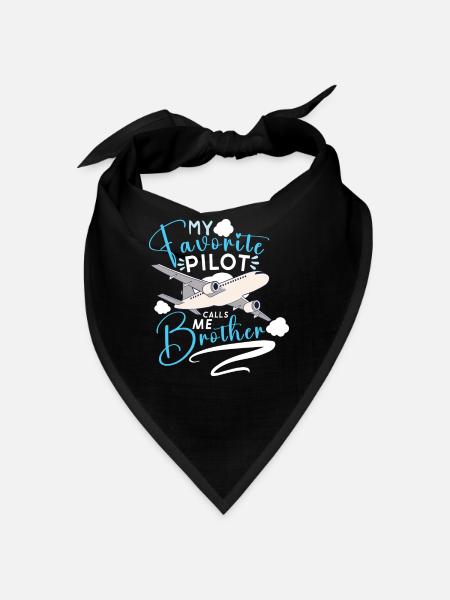 Pilot Aviation Airplane Airline Captain Aviator - Bandana - Rot - Vorne