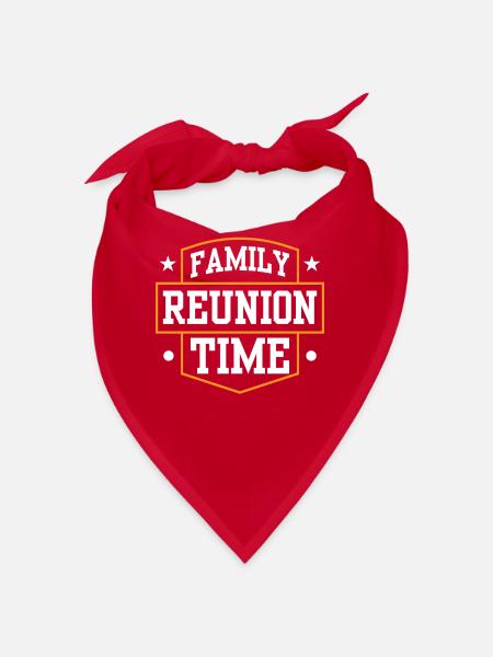 Familientreffen Team Familie Süß - Bandana - Rot - Vorne