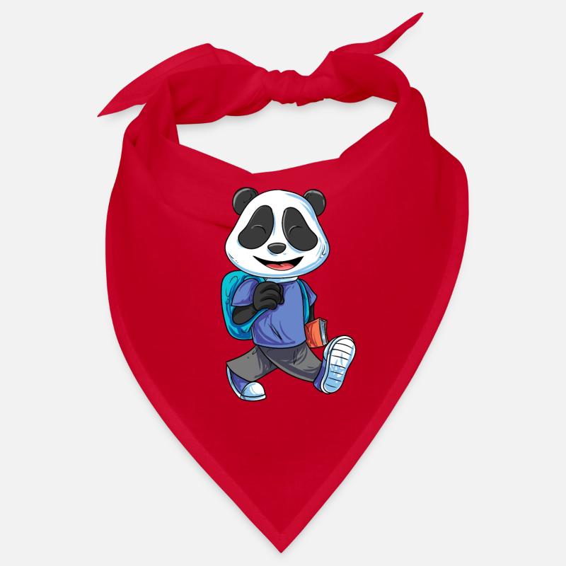 Panda Bear Retour à l’école Bandana