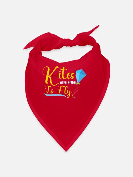 Kite Flying Kite Fan For Fite Flying Lovers - Bandana - red - Front