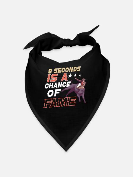 Rodeo Bull Riding Livestock Show Bovins fermiers - Bandana - noir - Devant