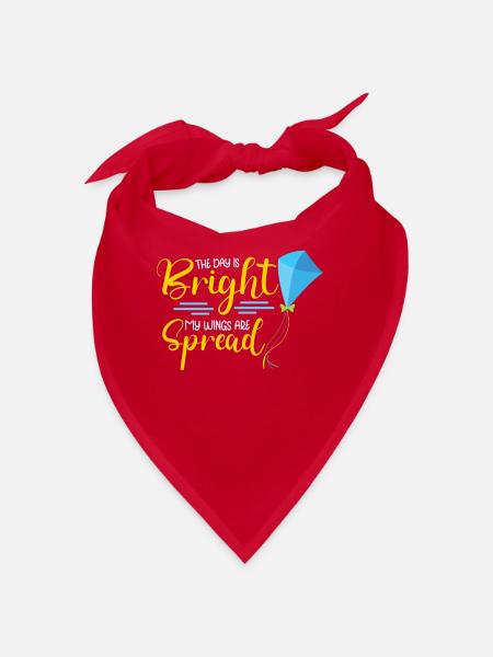 Kite Flying Kite Fan For Fite Flying Lovers - Bandana - red - Front