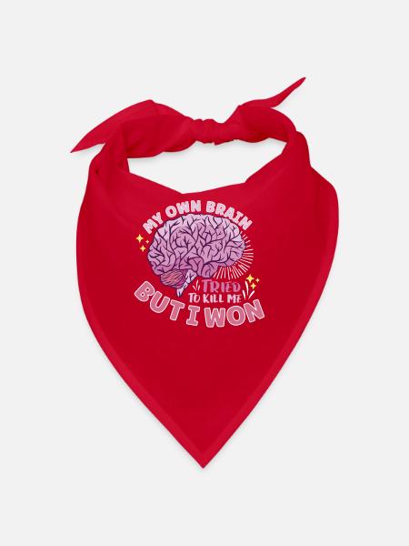 Stroke Survivor Stroke Consciousness - Bandana - red - Front