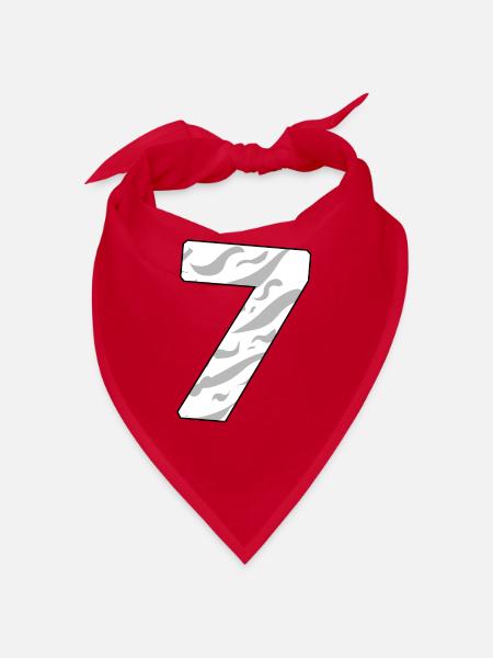 7 - Bandana - Rot - Vorne