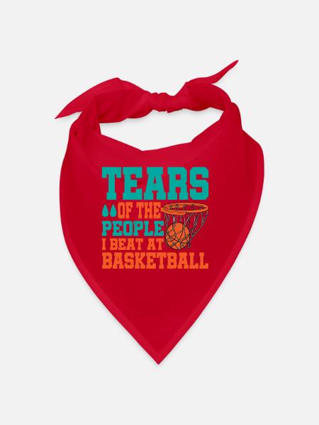 Tears Of The People I Beat At Basketball - Bandana - Rot - Vorne