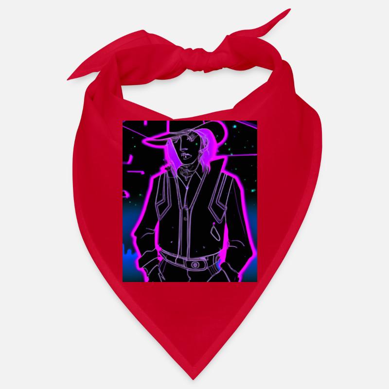 Goth Synthwave Outrun Goth Cowboy Bandana
