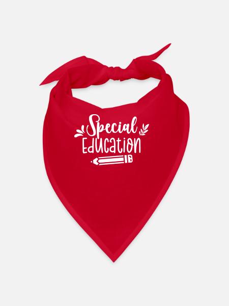 Sonderpädagogik Beruf Lehrer Sonderpädagoge - Bandana - Rot - Vorne