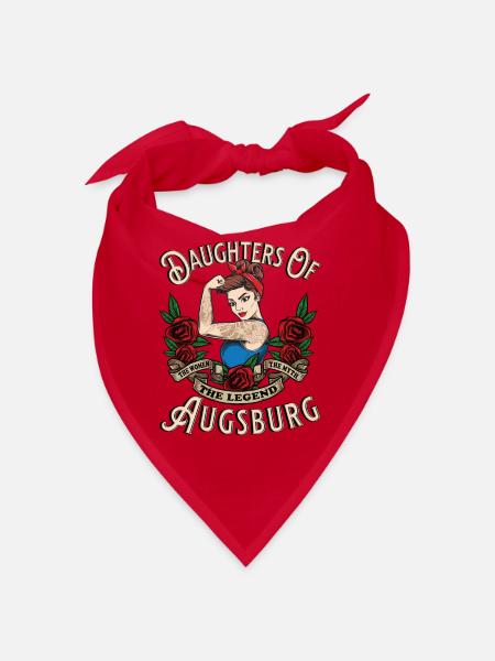 Augsburg Frau Geschenk daughters of Augsburg - Bandana - red - Front