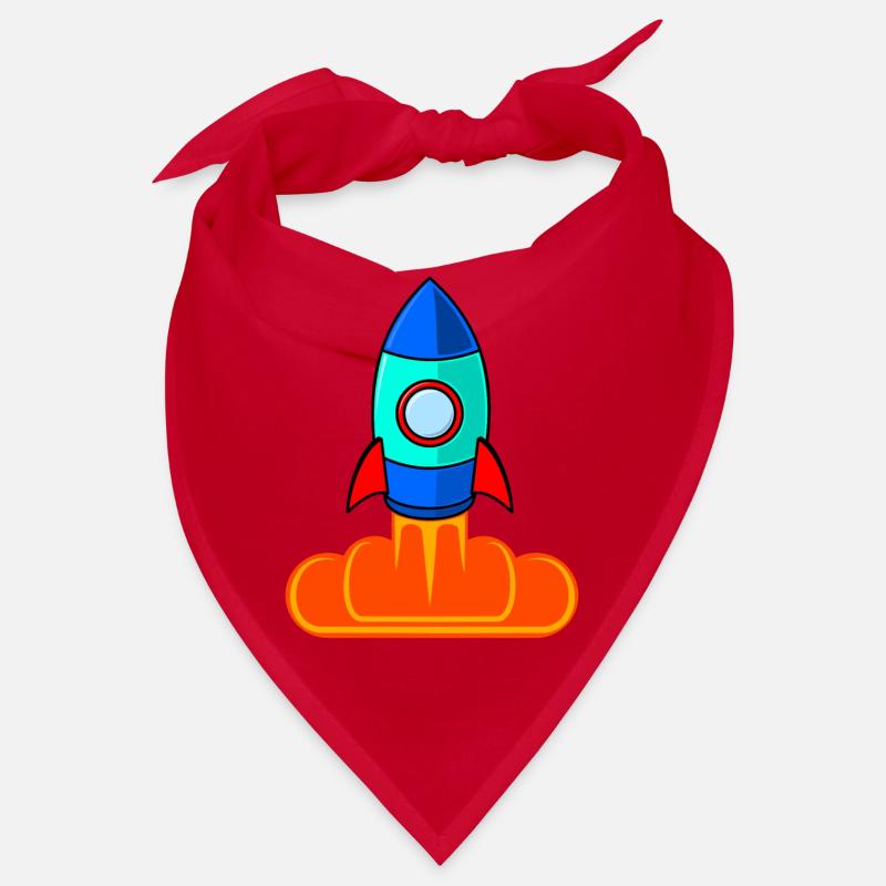 Space Rocket Rocket Launch Kids Bandana