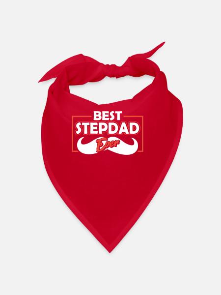 Bester Stiefvater Aller Zeiten Stiefpapa Stepdad - Bandana - Rot - Vorne